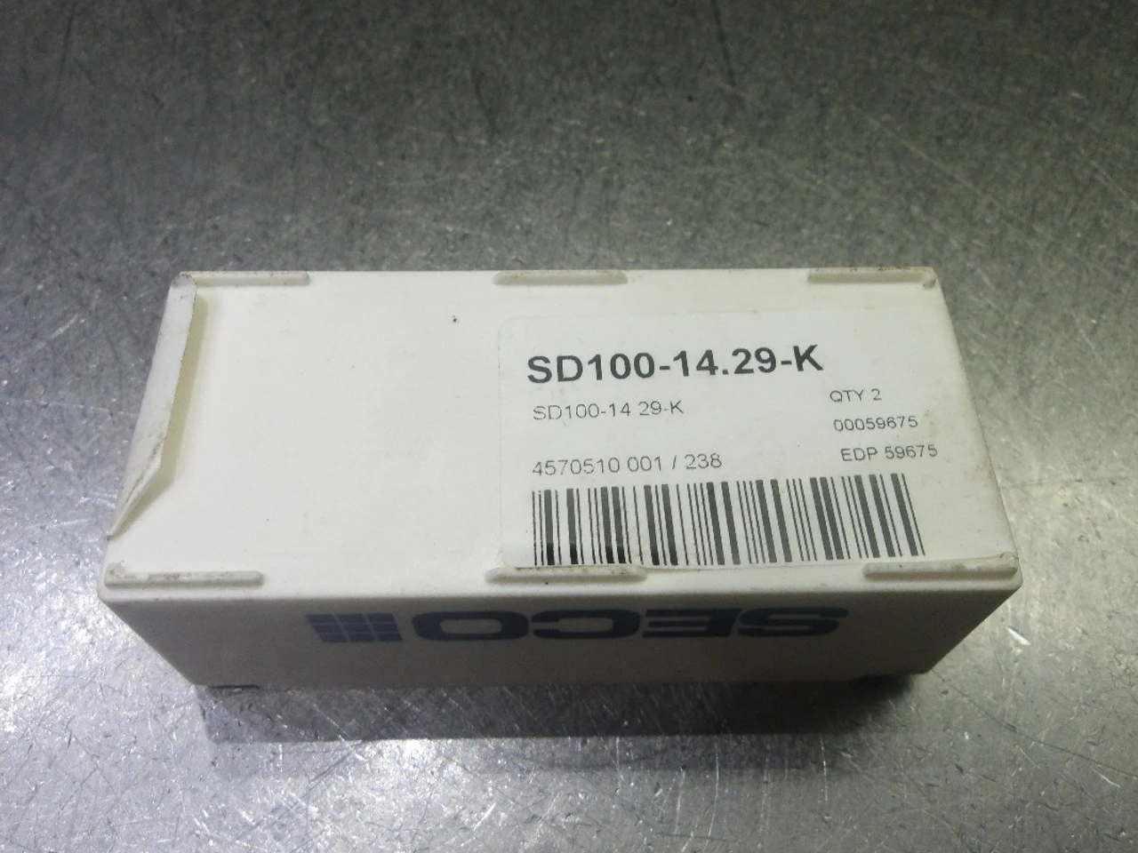 SECO .563" Carbide Drill Tip Inserts  QTY2 SD100-14.29-K (LOC2718C)
