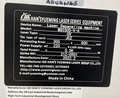 2022 HAN-S YUEMING MS0305-V-A LASER DEPANELING MACHINE Laser | Tekmart International Inc. (20)