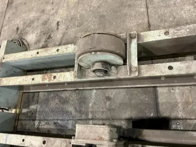 20,000 LB (10 TON) ARONSON MODEL #WRD10 POWERED TANK TURNING ROLLS, DRIVE & IDLER: YOBRO #25145
