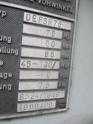 USED GEBR. EDELHOFF C-75