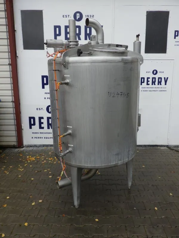1200 l Used vertical stainless steel storage tank