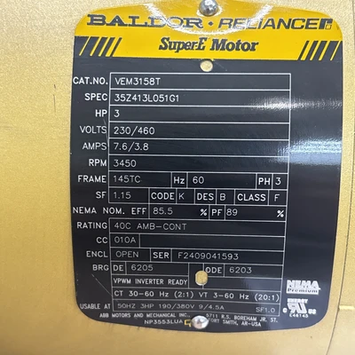 New | in-Stock Baldor 35Z413L051G1 Miscellaneous MRO Indiana US | J&J Industrial Supply #1493379