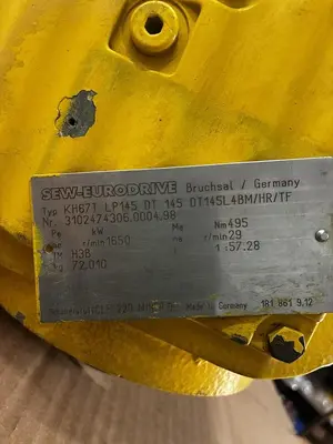 Used SEW-EURODRIVE EURODRIVE,KH67T-LP145-DT-145-DT145L4BM Industrial Controls Ohio US | Surplus Asset Holdings #1289386