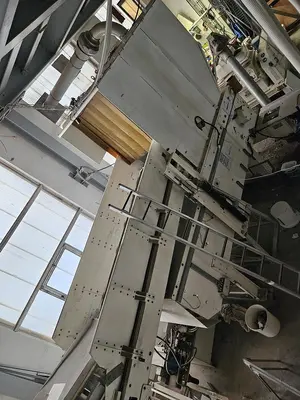 USED HOSOKAWA TWO-STAGE PLASTIC SHREDDING AND GRANULATION SYSTEM