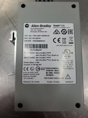 USED Allen-Bradley 1783-US5T Ser B Stratix 2000 Ethernet Switch, 5-Port