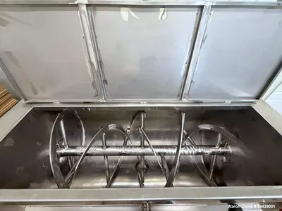 Used 1,000L Stainless Steel Dual Ribbon Blender – 10 HP Industrial Dry Powder Mixer (2024)