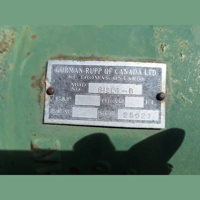 USED GORMAN-RUPP 612L4-B