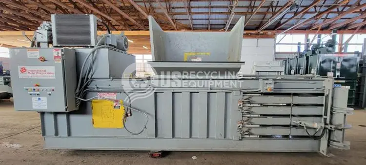 Used IBC THREE (3) 4843-8-740-60 CLOSED DOOR, MANUAL TIE HORIZONTAL BALERS Balers Pennsylvania US | US Recycling Equipment #1125648