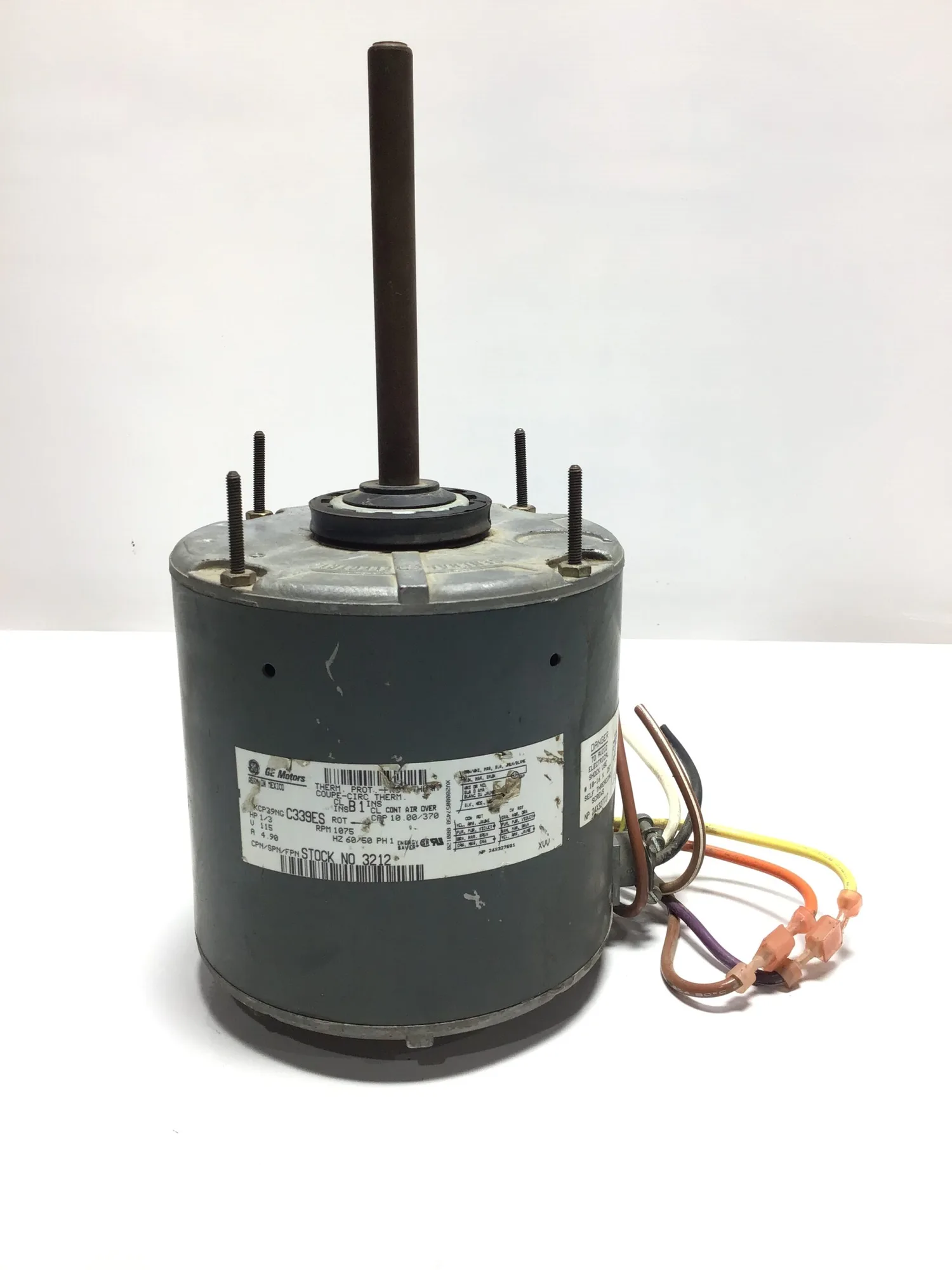 General Electric 5KCP39NG Thermally Protected Motor 1/3HP 1PH