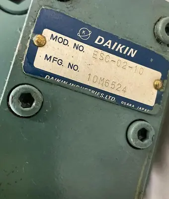 Used DAIKIN HV9OSAES-LX-40-30N05 Pump Parts Michigan US | Ideal Machinery #1261410