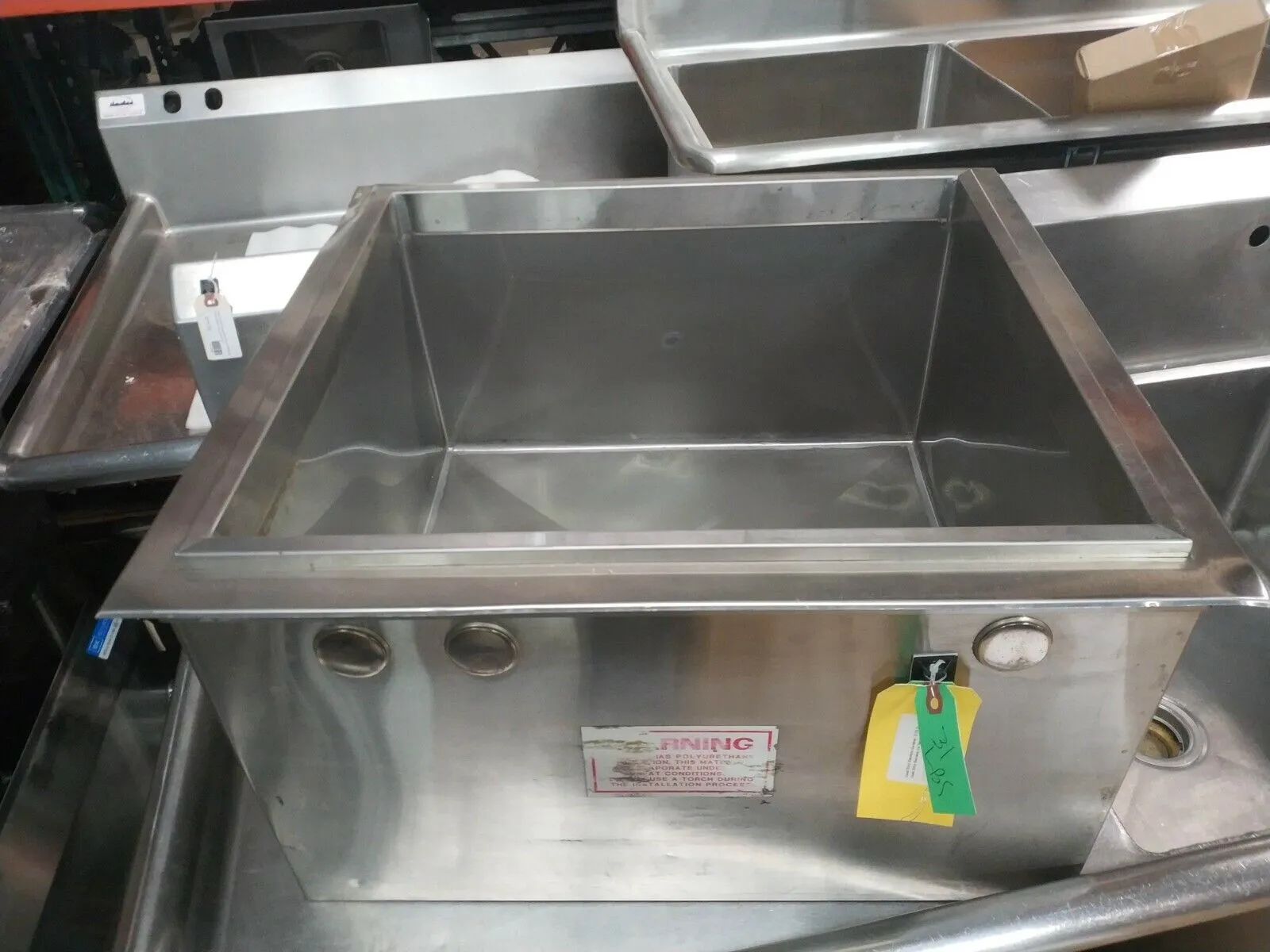 Sitco 2123 DI Commercial Stainless Steel Ice Chest
