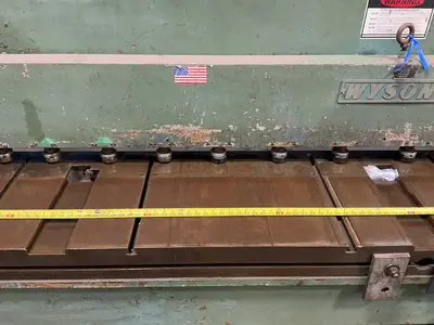 Used WYSONG AND MILES CO. 1610 Power Squaring Shears (Gauge) Ohio US | HGR 24 #1520787