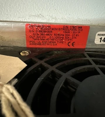 USED Danfoss VLT6022GT4CN1STR0DLF40A00C0
