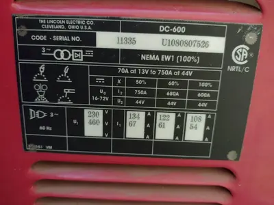 USED LINCOLN DC-600