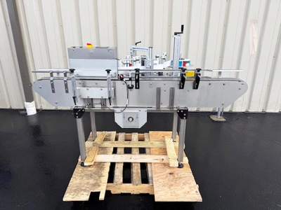 In-Line Packaging Wrap Around Pressure Sensitive Labeler