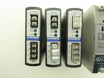 Various Mfr Power Supply 24VDC 2.5A Out 120/240VAC 1Ph In Lot of 9
