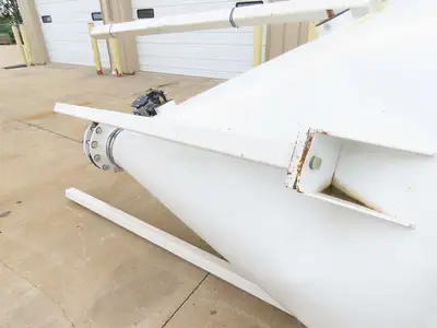 Dynamic Air Conveying Pneumatic Bulk Material Receiver Hopper Bin 60"x 15'H