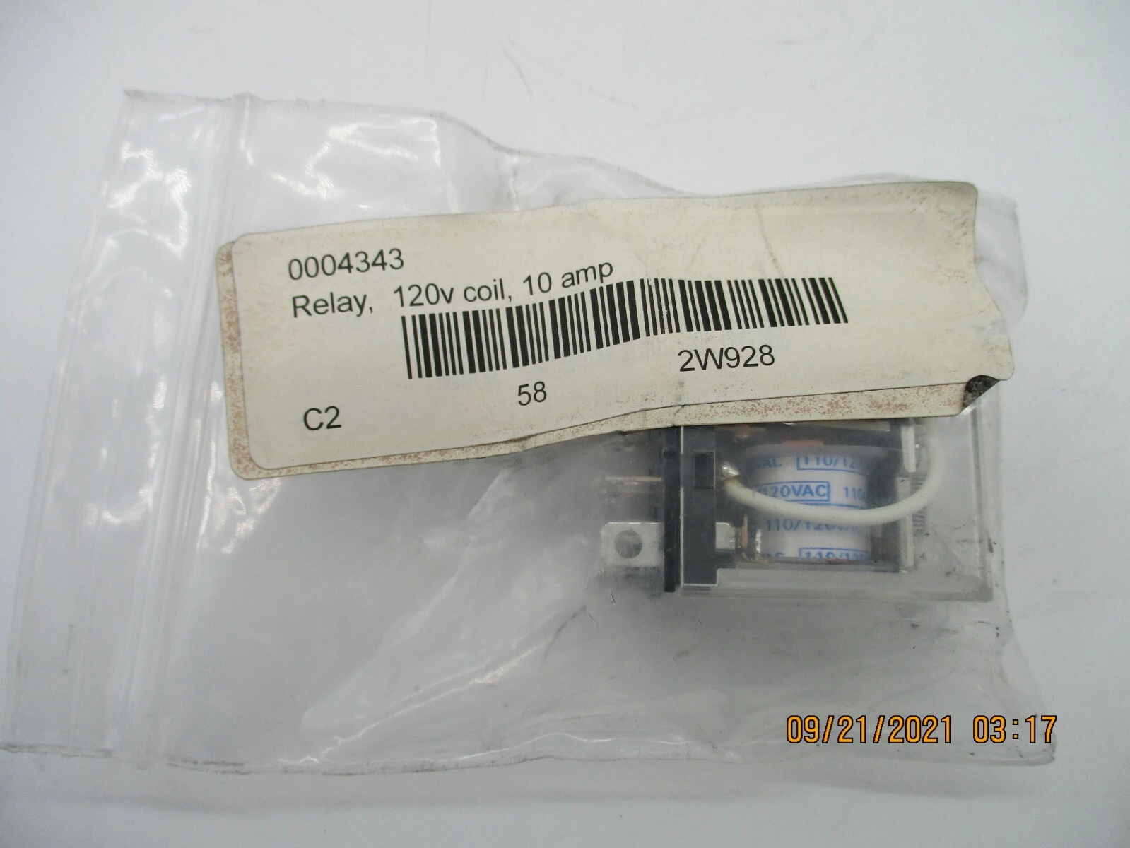 Omron 2W928 New, open box (120v coil, 10 amp) Relay