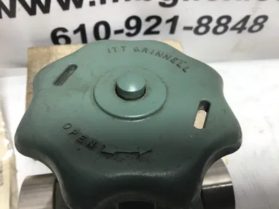ITT Grinnell 1″ CF8M 1521 REVK Handwheel Operated Diaphragm Valve 8Lbs”