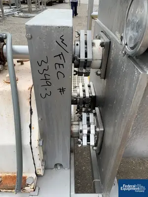USED APV 10" x 90" APV Discharge Screw Conveyor, S/S, 20 HP