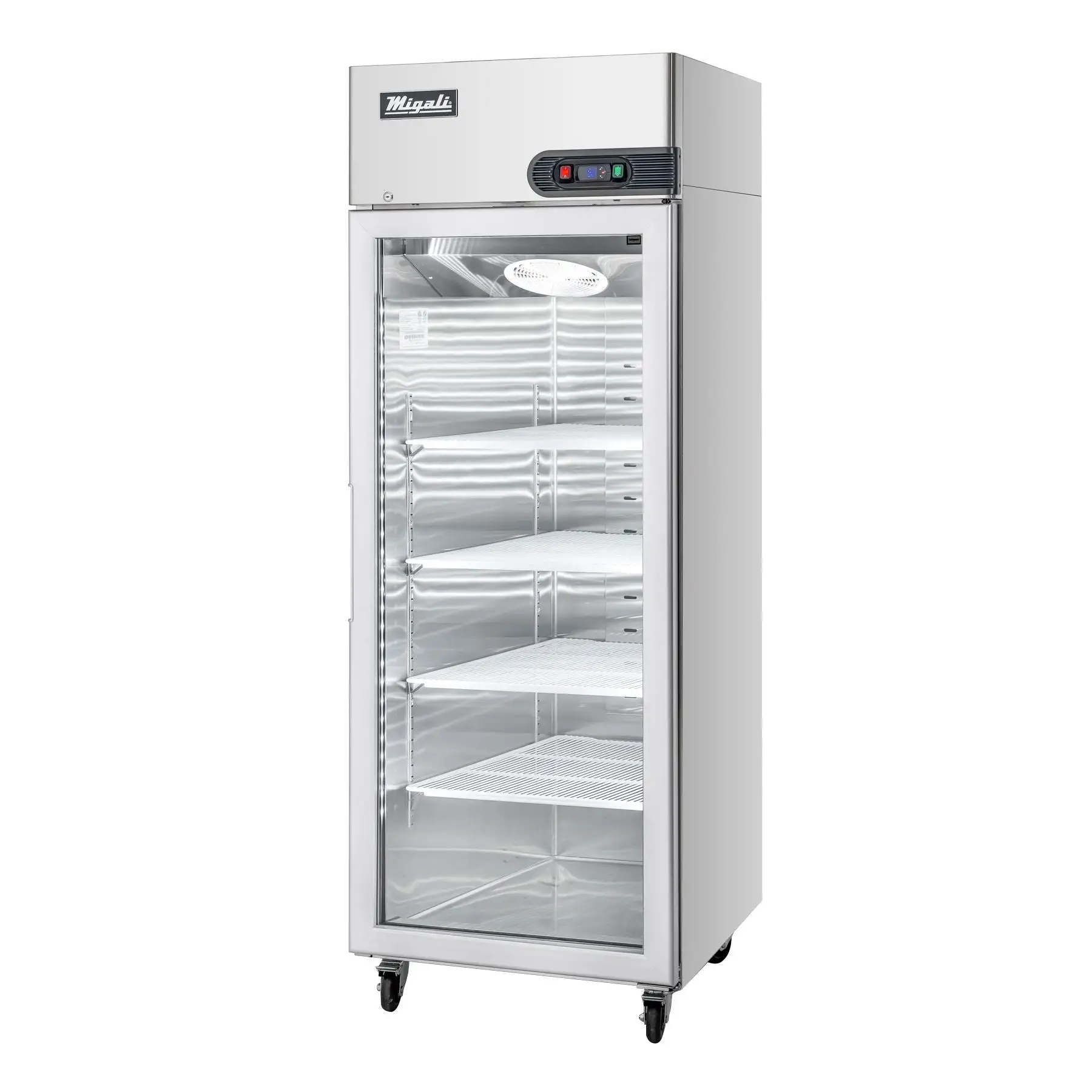 Migali C-1FG-HC, 1 Door Glass Reach-In Freezer