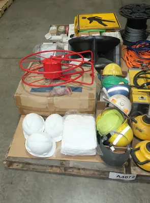 4 PALLETS OF ASSORTED SHOP SUPPLIES AND PPE