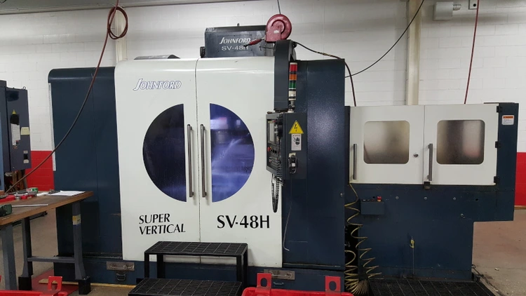 Used 2006 JOHNFORD SV-48H-APC Vertical Machining Centers | Two Spade Machinery LLC #507834