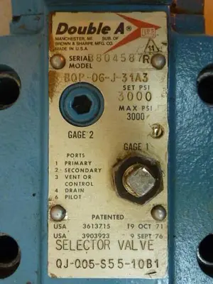 USED DOUBLE A BQP-06-J-31A3
