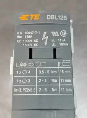 Used ABB DBL125 Terminal Blocks South Carolina US | Palmetto Automation #1539727