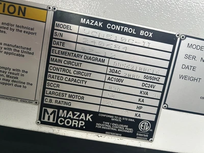 2007 Mazak VCN510C-ii Vertical Machining Center