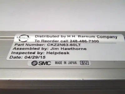 CKZ2N63-60LT | SMC  Slim Line Clamp Cylinder 63mm Bore - New