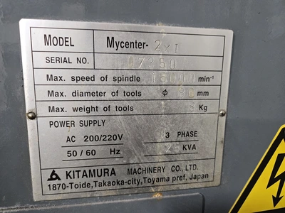 2002 KITAMURA Mycenter 2Xi Sparkchanger Machining Centers, Vertical | Star Equipment Co., Inc. (4)
