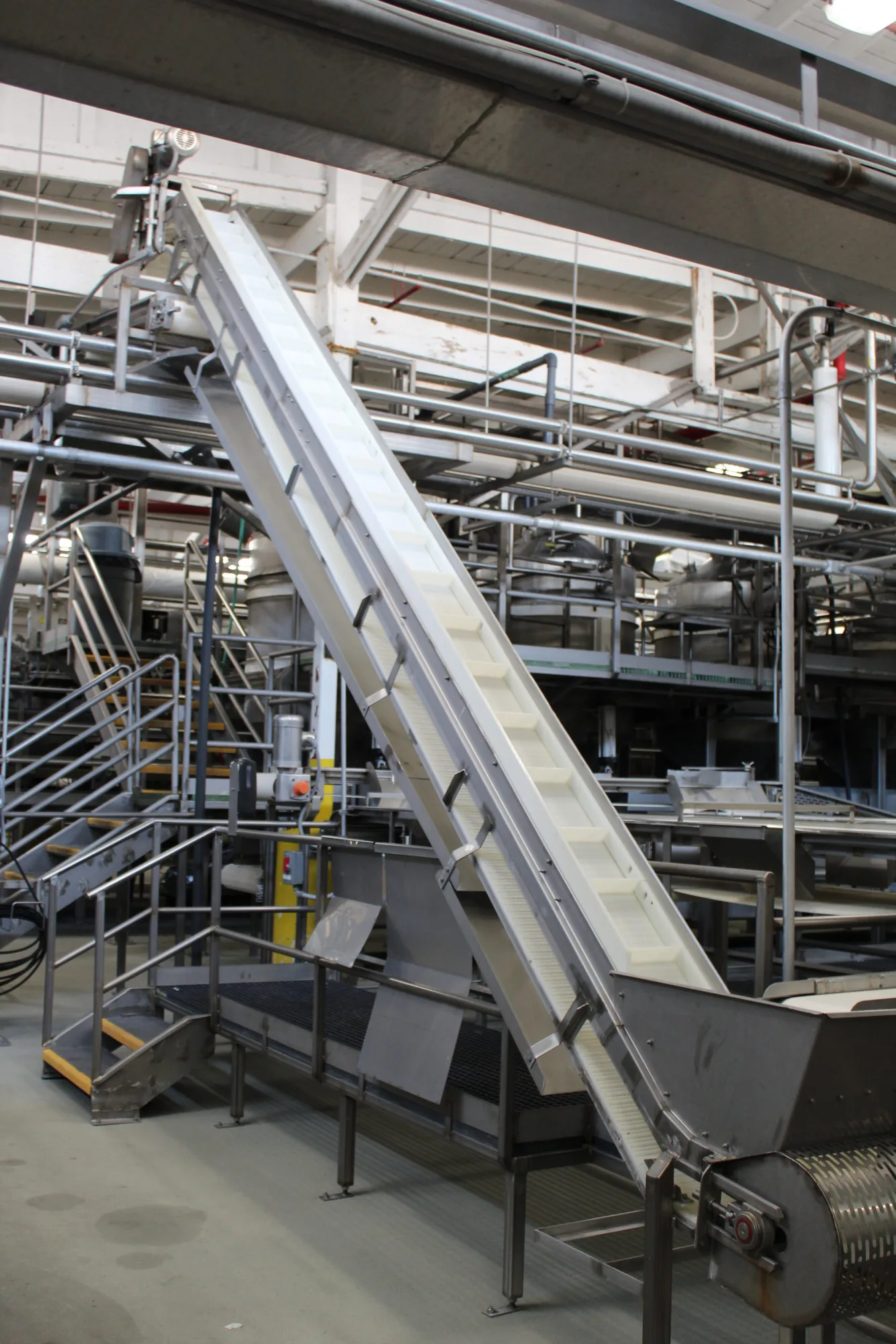 Incline Flighted Conveyor