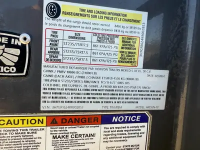 Used 2024 HORIZON HRDGN -16 Dump Trailers California US | Ben Kaplan Equipment #1457598