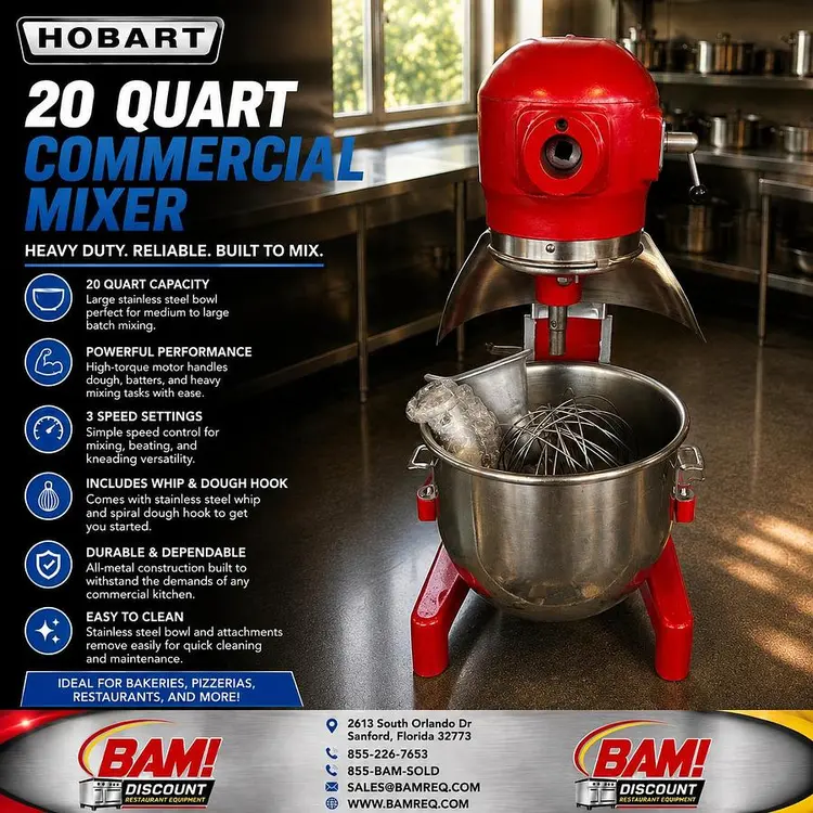 Used HOBART A200 Planetary Mixers Florida US | BAM Discount Restaurant Equipment #1415436