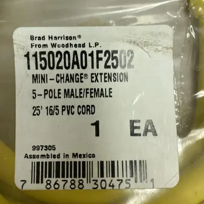 Used BRAD HARRISON 115020A01F2502 Miscellaneous Equipment (Electrical & Power) | Surplus Asset Holdings #1188530