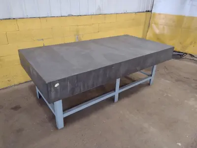 8' X 4' X 10" CHALLENGE PRECISION LAYOUT INSPECTION GRANITE TABLE: STOCK #23809