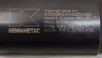 USED KENNAMETAL K2003R402AN25408C