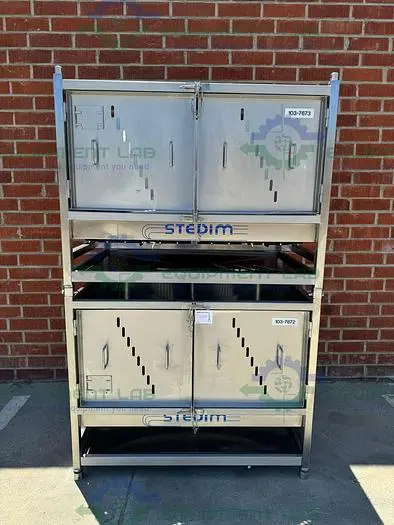 Used SARTORIUS STEDIM STAINLESS STEEL DOUBLE STACK 500 LITER PALLETTANK Reactors | Equipment Lab #486580