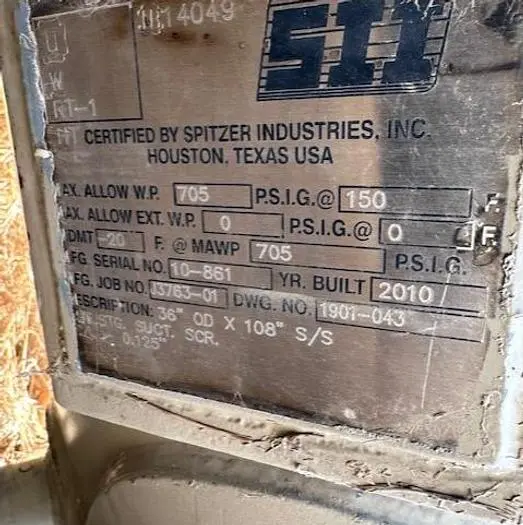 Used 2010 SPITZER INDUSTRIES JGD Scrubbers | Compression Source #412041