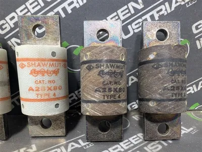 Lot of 6 Shawmut A25X80 AmpTrap Type 4 250V 80 Amps Used