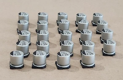 *NEW* [24] Aluminum Electrolytic Capacitor Surface Mounted 341 100 63B +Warranty