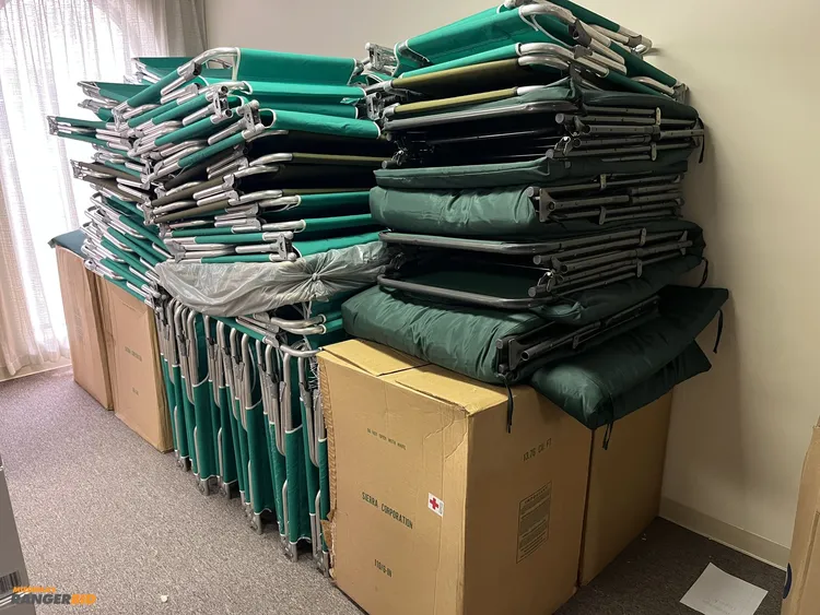 Used LARGE LOT OF FOLDABLE ALUMINUM COTS _UNKNOWN_ Furniture (Medical) Michigan US | Miedema Asset Management Group #1097675