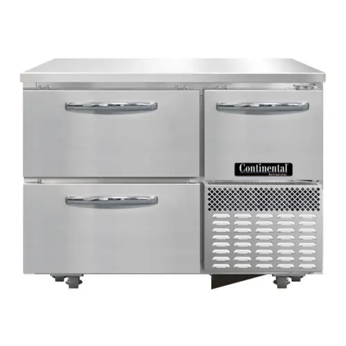 Continental FA43SN-U-D 43"W Undercounter Freezer W/ (2) Sections, (1) Door, (2) Drawers, 115v