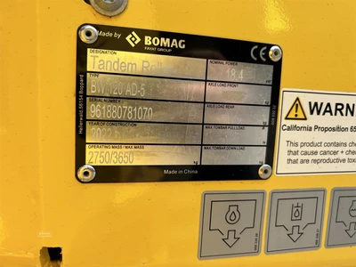 Used 2022 BOMAG BW120AD-5 Tandem Rollers New York US | Abele Tractor #1343190