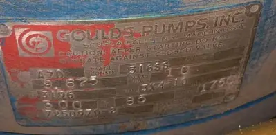 USED GOULDS PUMPS INC 3196 MTX