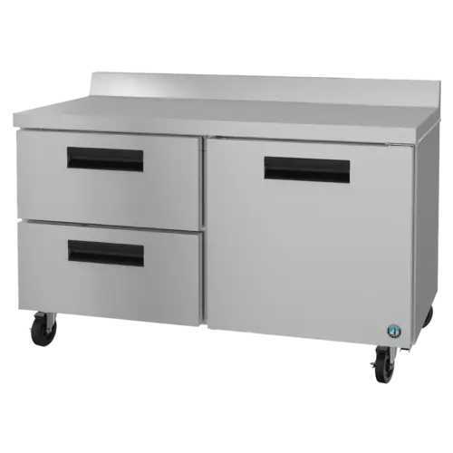 Hoshizaki WR60B-D2 60" W Worktop Refrigerator w/ (2) Sections, (1) Door & (2) Drawers, 115v