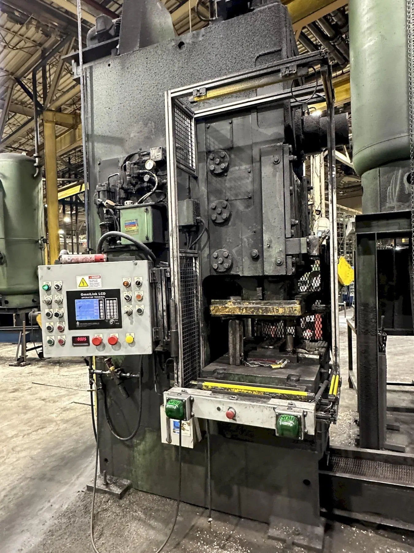 120 TON CLEARING-NIAGARA (NEW 1999) MODEL #E-110 OBS GAP FRAME PRESS, 6" STROKE: STOCK #20013