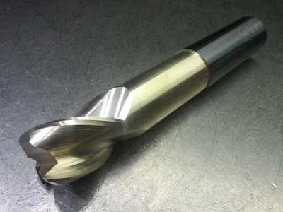GWS 1" 3 Flute Carbide CR Endmill 1" Shank .12" R 35010020NS54120C5 (LOC2638A)