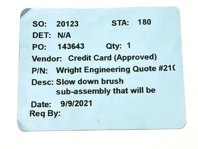 NEW WRIGHT ENGINEERING BRUSH